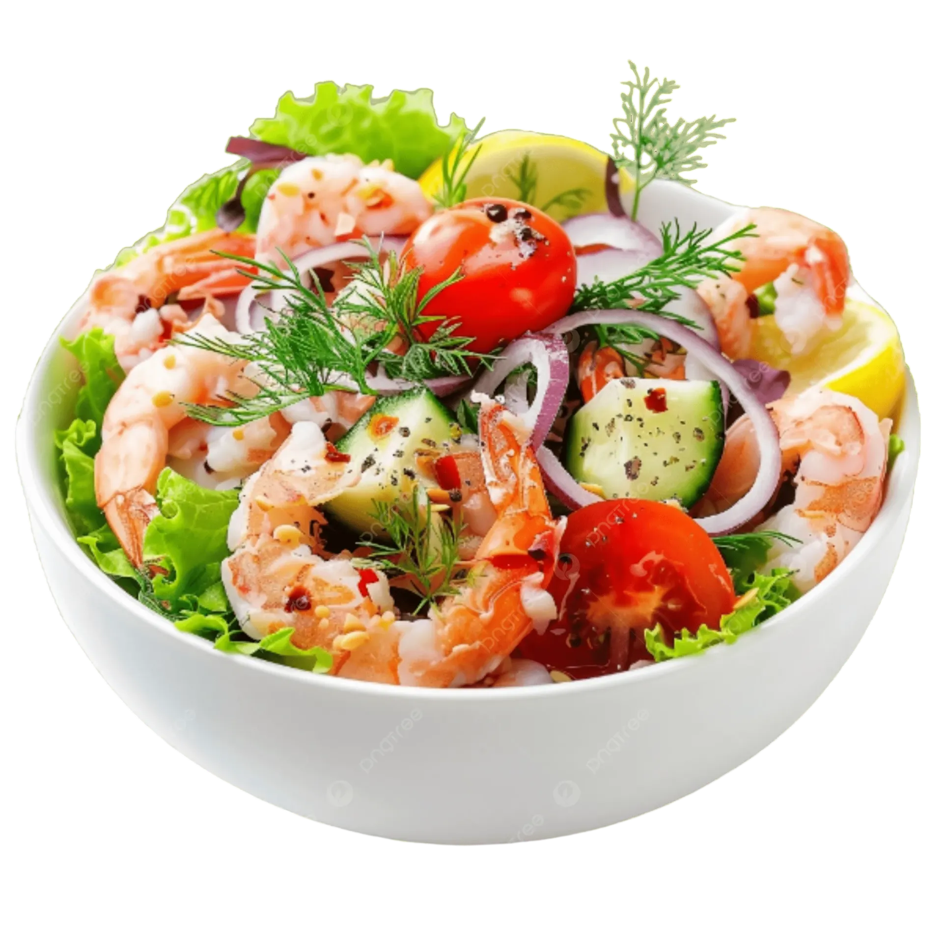 ENSALADA ANGELICA CON LANGOSTINOS